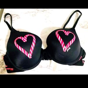 PINK Victoria’s Secret Candy Cane Bra 32 C